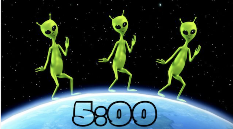 Alien Dancing Countdown
